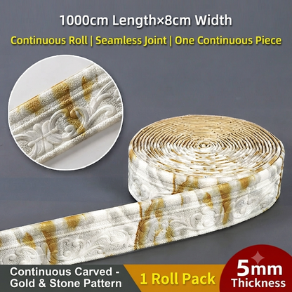 ✨50%off✨3D Self-Adhesive Foam Molding Trim | Wall Border, Skirting Board, Ceiling Crown Molding, Corner Line for Home Decor