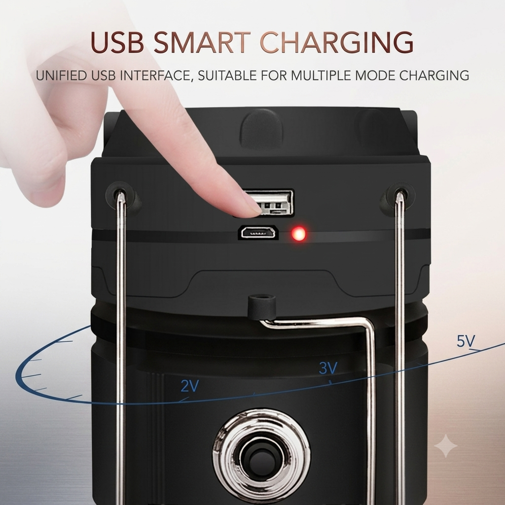 ⏰Upgraded Version!!⌛ 💥Solar Powered Retractable Camping Light