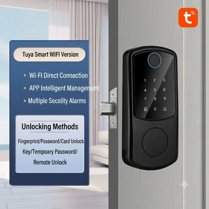 🔥First 100 orders get 50% OFF!🔥Automatic Fingerprint Smart Lock with Cat Eye Capture, Password Spherical Auxiliary Door Lock