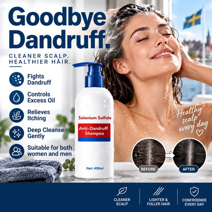 No More Dandruff ✨ Stay Fresh-Selenium Sulfide Anti-Dandruff & Oil Control Shampoo