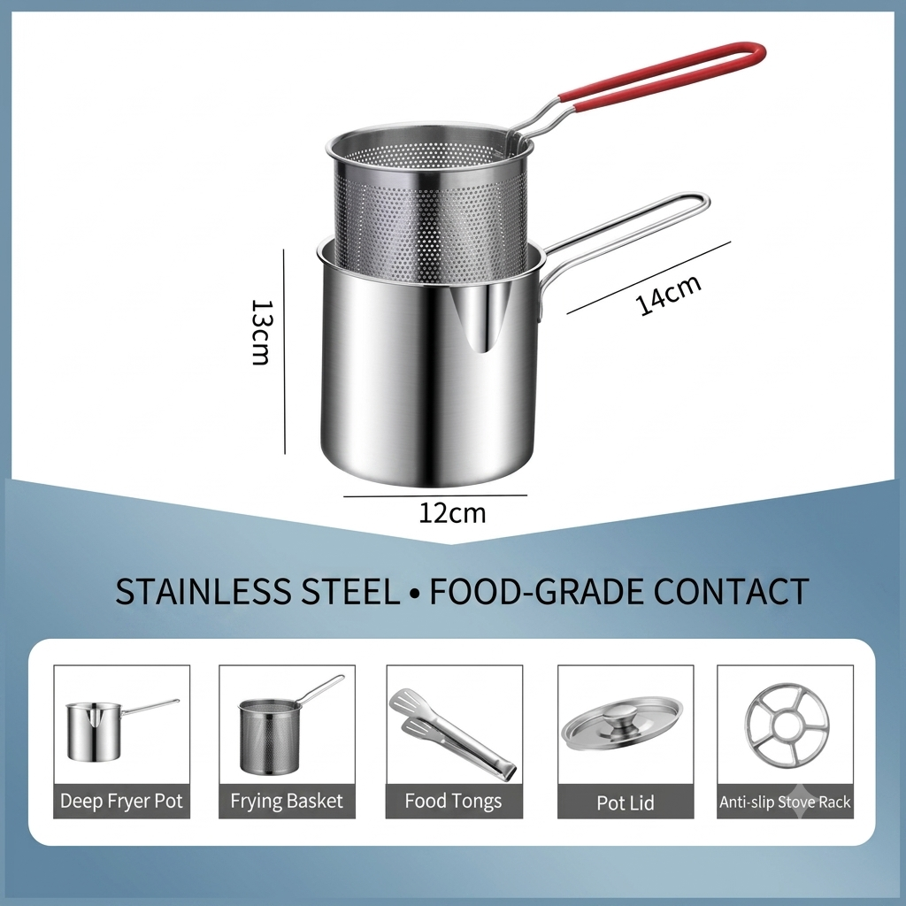 🔥LAST DAY SALE 54% OFF🎁304 Stainless Steel Multifuntional Fryer