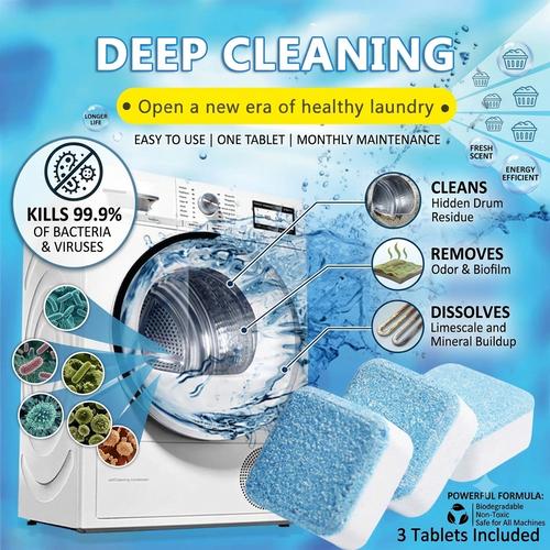 🧽50% OFF! ✨ Washing Machine Deep Cleaner Tablets