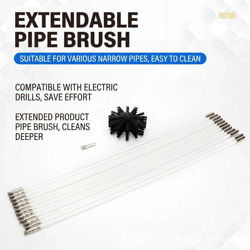 ✨50%off✨ Dryer Vent & Chimney Cleaning Brush Kit with Flexible Rods