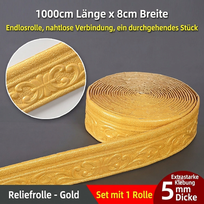 ✨50 % RABATT✨3D-selbstklebende Schaumverkleidungsleisten | Wandbordüren, Sockelleisten, Deckenleisten, Eckleisten für die Wohnraumdekoration