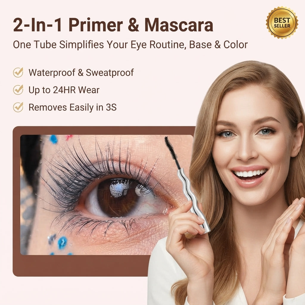 🔥💧 Waterproof Mascara👁️Locks in 24-hour curl