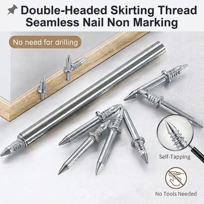 📌Double-Headed Skirting Thread Seamless Nail Non Marking