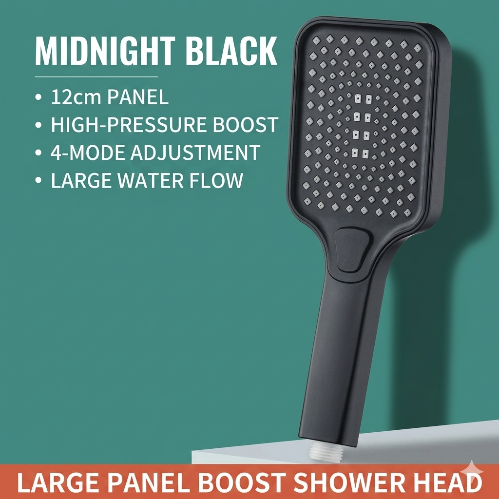 🎉 50% OFF🎉 High Flow Pressure Boosting Shower Head for Home Bathroom