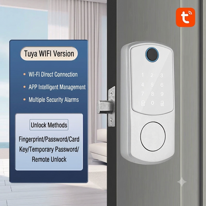 🔥First 100 orders get 50% OFF!🔥Automatic Fingerprint Smart Lock with Cat Eye Capture, Password Spherical Auxiliary Door Lock