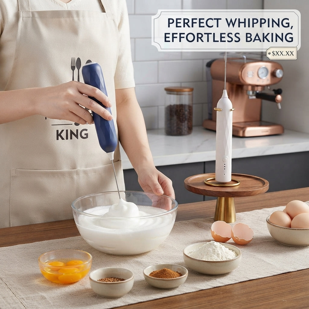 ☕ 50% OFF NOW!  🌀 Handheld Milk Frother