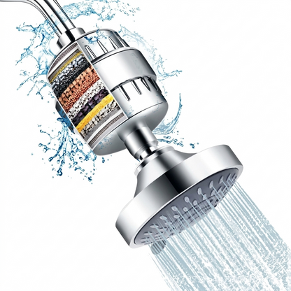 🔥50%off🔥4 Inch 5-Mode Filtered Shower Head Ceiling Spray Kit
