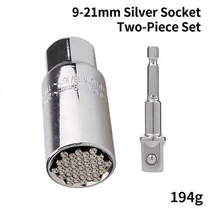 ⚙️ 7–19mm Universal Socket – Self-Adjusting Tool for Nuts & Bolts🧰