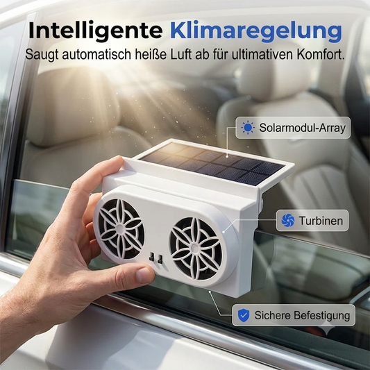 🧊50 % RABATT🧊Solarbetriebener Auto-Abluftventilator