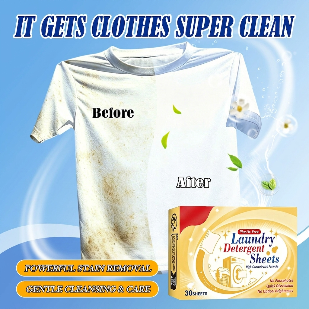 🔥First 100 orders get 50% OFF!🔥Household Deep Clean Laundry Bubble Sheets No Residue