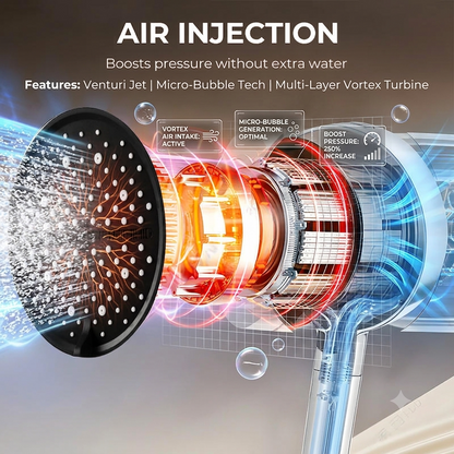 🚿2026 High-Pressure Adjustable Rain Shower Set