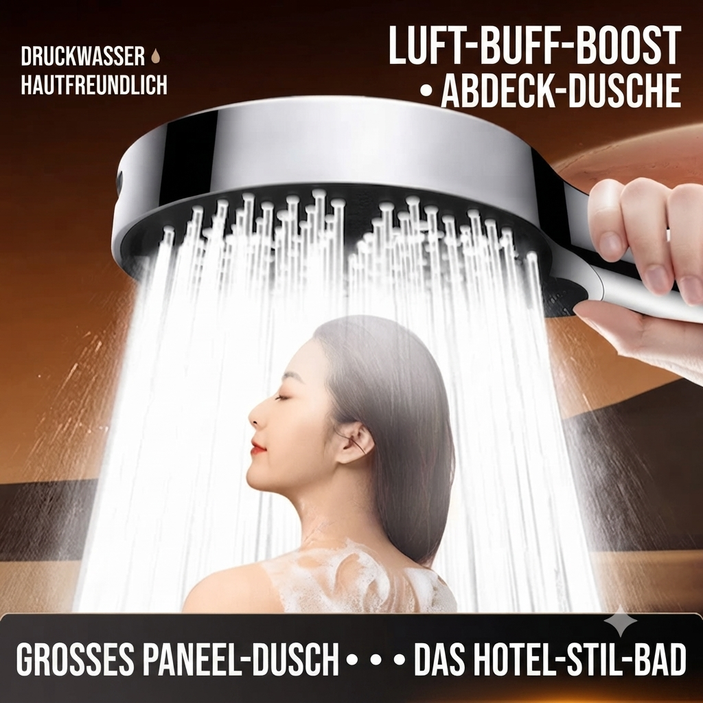 🔥50 % RABATT | Hochdruck-Duschkopf mit verstellbarem Strahl – 15-cm-Duschfläche & 7 Strahlmodi für ein unvergleichliches Duschvergnügen! 🚿✨