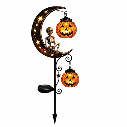 🎃 Halloween Early Bird Sale🌙 50% OFF Pumpkin Moon Garden Stake Light