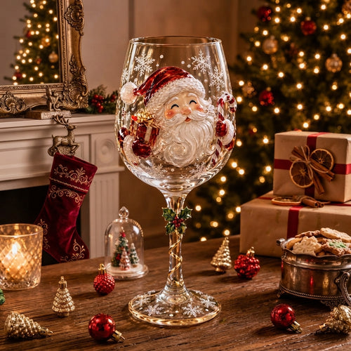 🎄🎁Christmas  Wine Glass Collection Gift Box Set