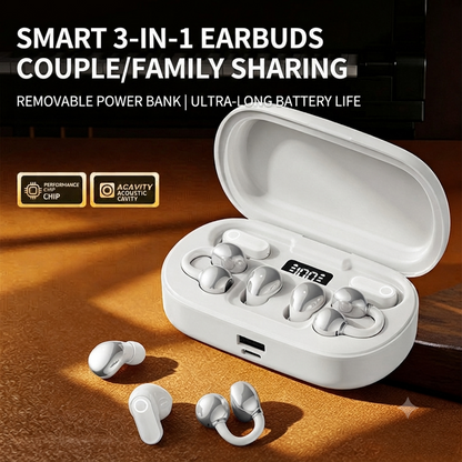 🔥TODAY ONLY! 50% OFF🔥2026 Clip-On Sleep Wireless Earbuds | 6 Pack, Phone Charging & Noise Reduction