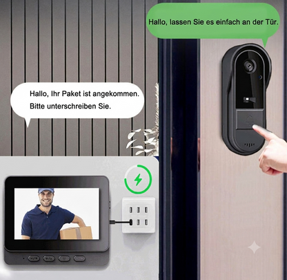 🔥Kostenloser Versand💥X8 WLAN-freies Video-Türklingel-Set