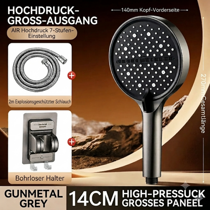 🔥50 % RABATT | Hochdruck-Duschkopf mit verstellbarem Strahl – 15-cm-Duschfläche & 7 Strahlmodi für ein unvergleichliches Duschvergnügen! 🚿✨