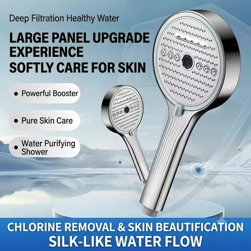 🔥🔥50%off🚿2026 upgraded booster high-flow shower head set with filter for bathroom bathing