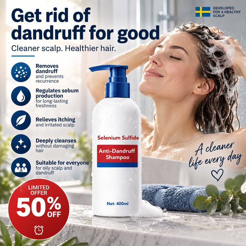 No More Dandruff ✨ Stay Fresh-Selenium Sulfide Anti-Dandruff & Oil Control Shampoo