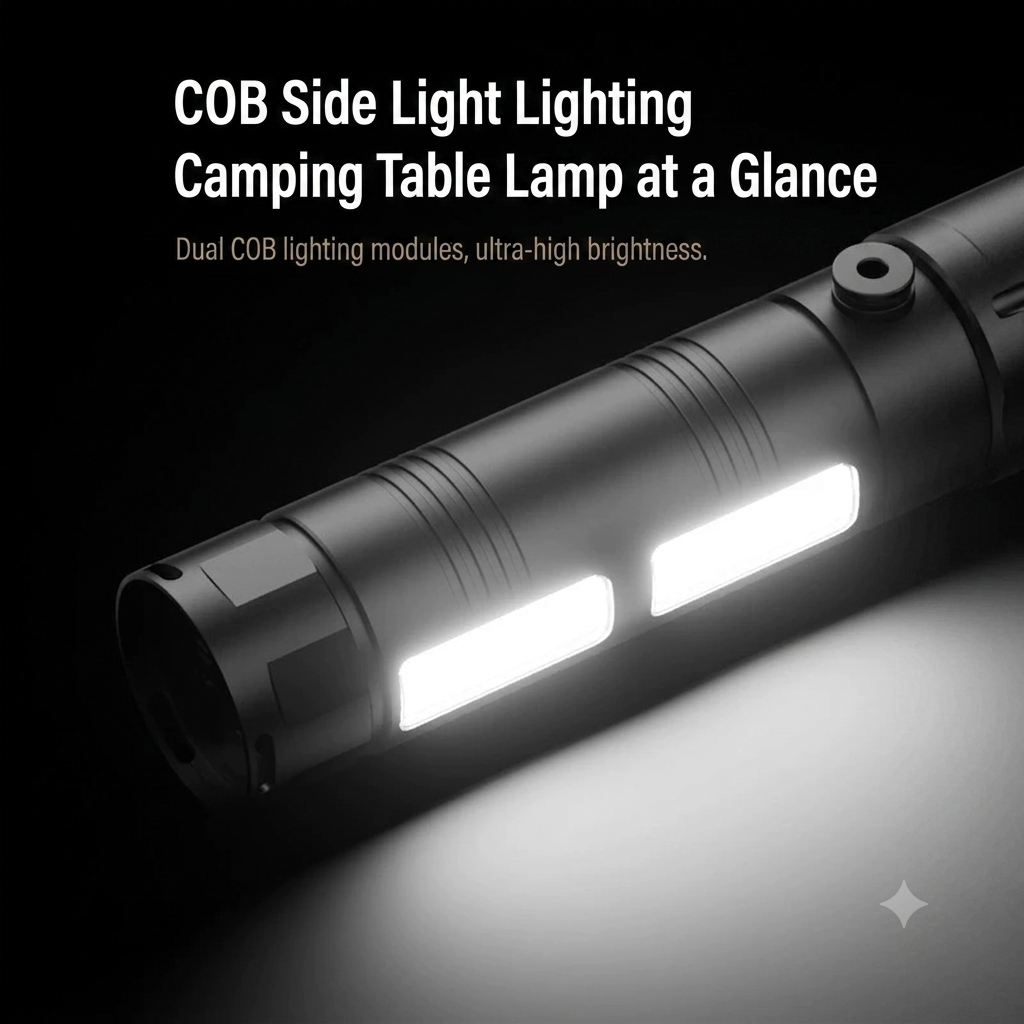 🔥🔥50%off 🔦Rechargeable High-Lumen Flashlight, Large Capacity, Long-Distance Beam, Long-Lasting Lighting Lamp for Outdoor Camping
