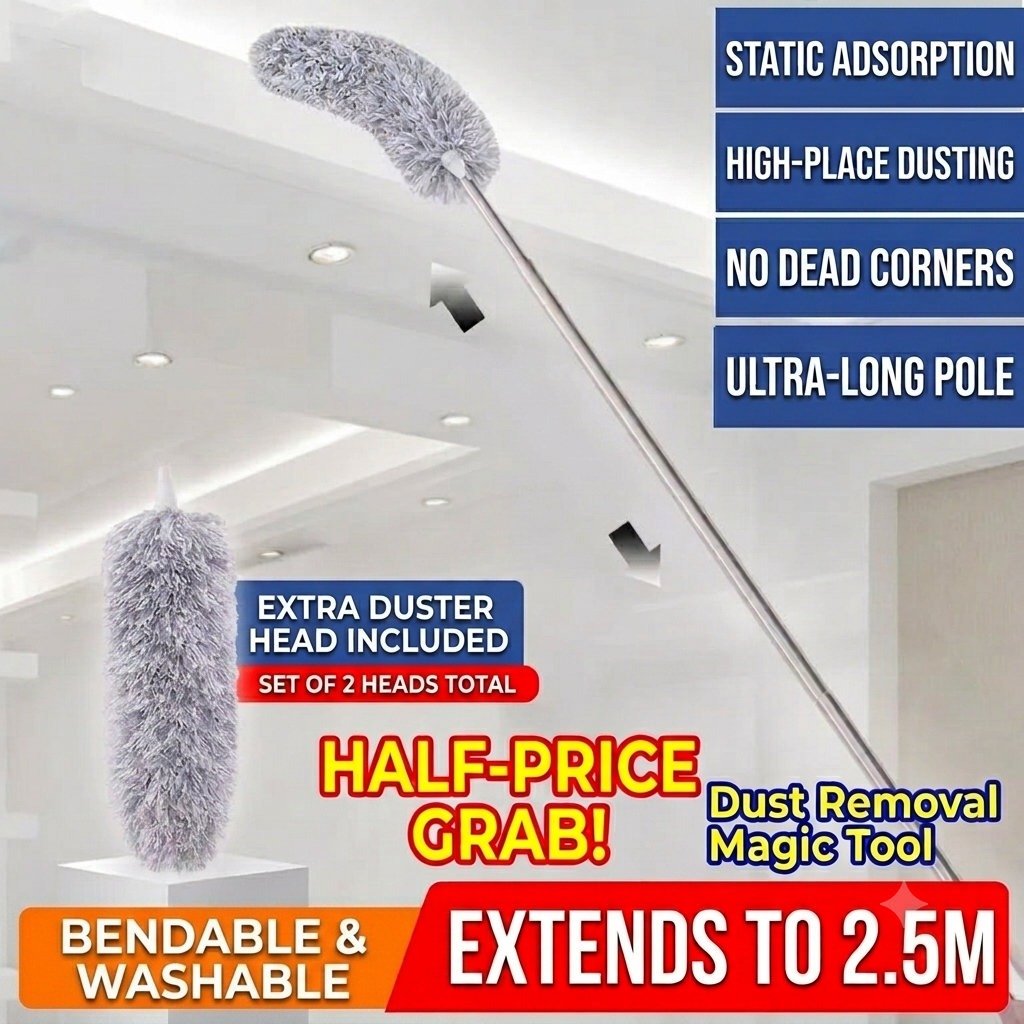 🔥50%off🔥 2.8-meter extended, detachable and arbitrarily bendable dust removal tool