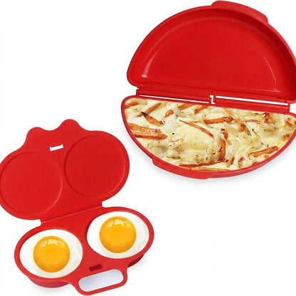 🔥 Half-price offer for the first 50 customers 🔥 2-in-1 Microwave Egg Cooker – Make omelets and egg cups in under 3 minutes.