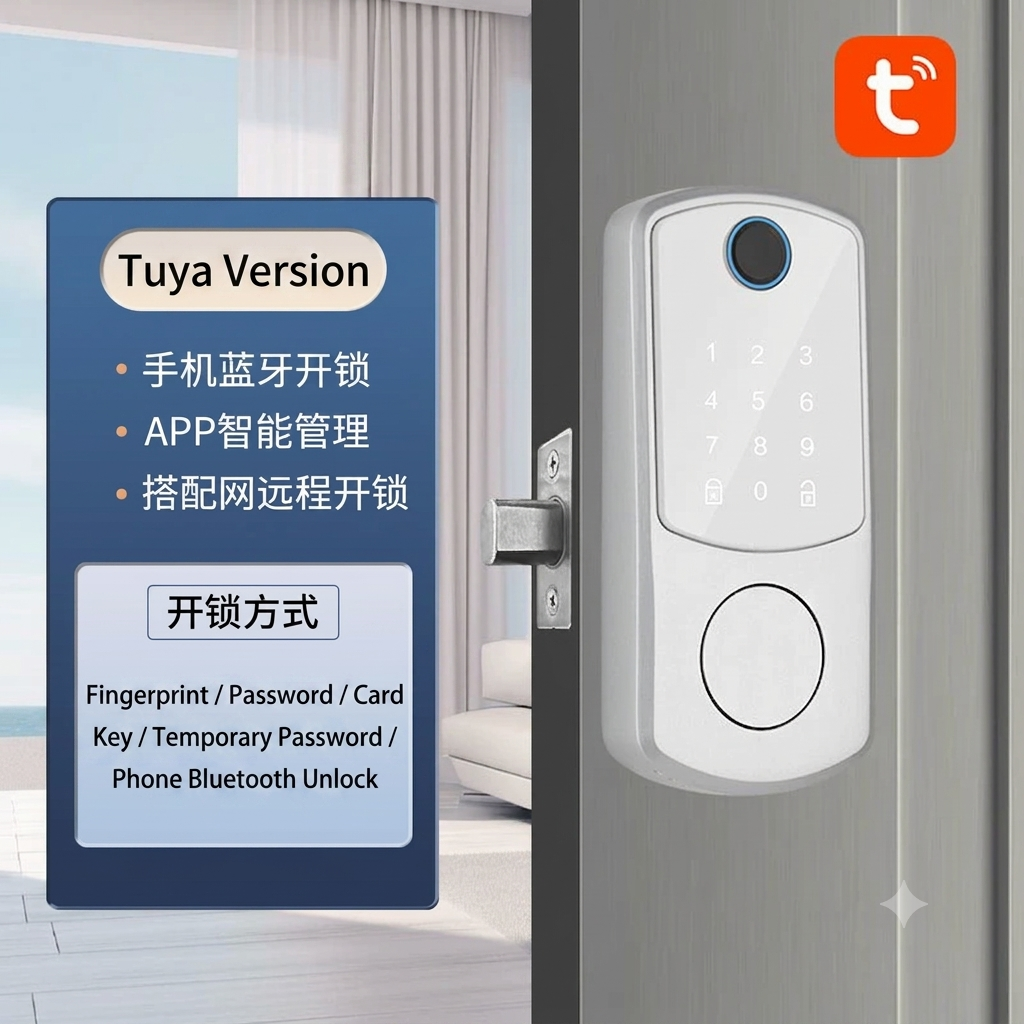 🔥First 100 orders get 50% OFF!🔥Automatic Fingerprint Smart Lock with Cat Eye Capture, Password Spherical Auxiliary Door Lock