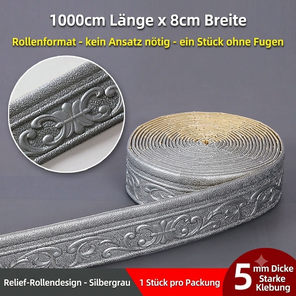 ✨50 % RABATT✨3D-selbstklebende Schaumverkleidungsleisten | Wandbordüren, Sockelleisten, Deckenleisten, Eckleisten für die Wohnraumdekoration