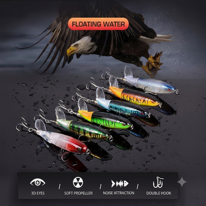 🥳2026 HOT SALE🦈 Elite Surface Predator: Multi-Jointed 360° Rotating Tail Lure
