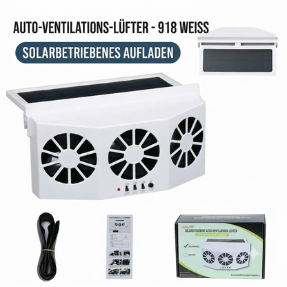 🧊50 % RABATT🧊Solarbetriebener Auto-Abluftventilator