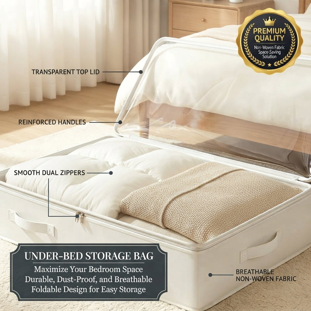 ✨50% OFF NOW!✨ Foldable under-bed storage bag with zippered opening