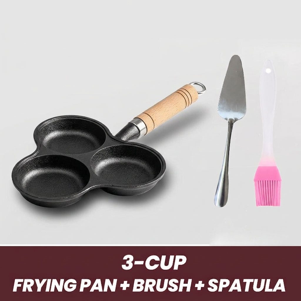 🔥First 50 Customers Enjoy 50% oFF 🔥4-cup Cast Iron Non-stick Egg Frying Pan