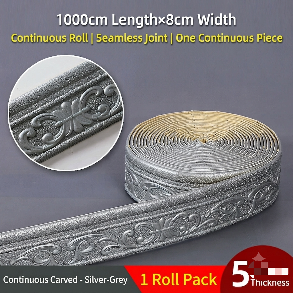 ✨50%off✨3D Self-Adhesive Foam Molding Trim | Wall Border, Skirting Board, Ceiling Crown Molding, Corner Line for Home Decor