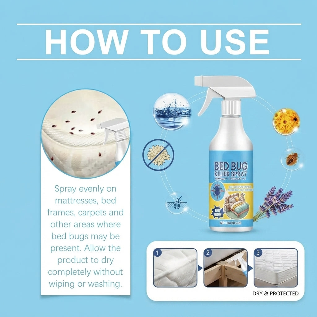🪲Bed Bug Killer Spray - Plant-Based