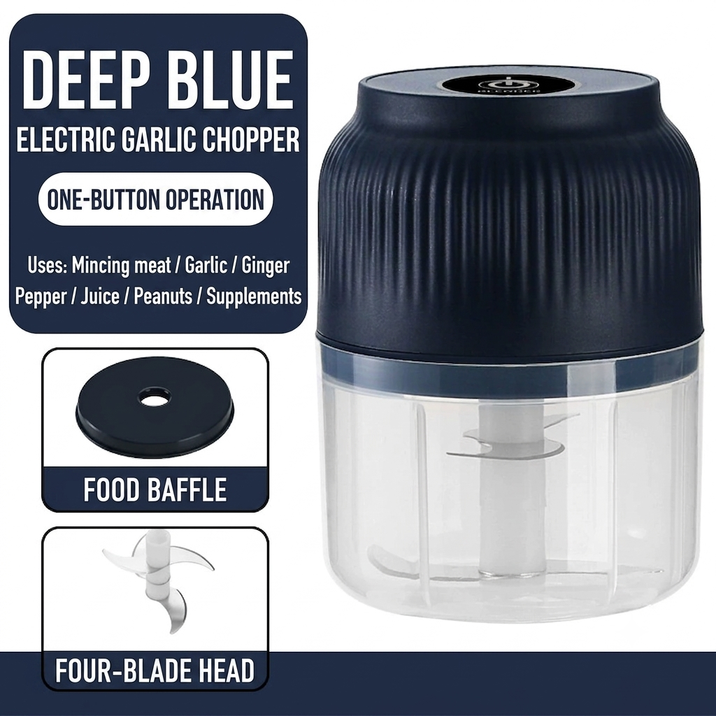 🔥50%off🔥USB Rechargeable Wireless Mini Food Chopper, Electric Blender for Garlic, Meat & Baby Food