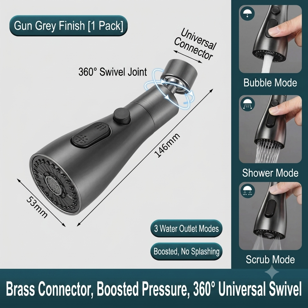 🔥360° Rotating Tap Extender with 3 Water Flow Modes for Effortless Cleaning