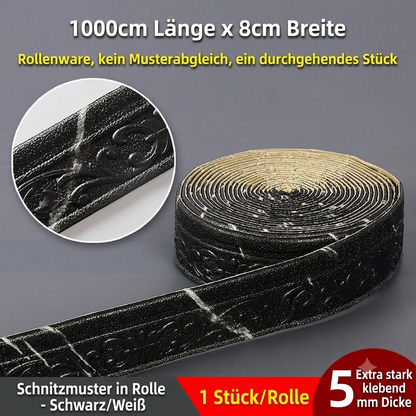 ✨50 % RABATT✨3D-selbstklebende Schaumverkleidungsleisten | Wandbordüren, Sockelleisten, Deckenleisten, Eckleisten für die Wohnraumdekoration