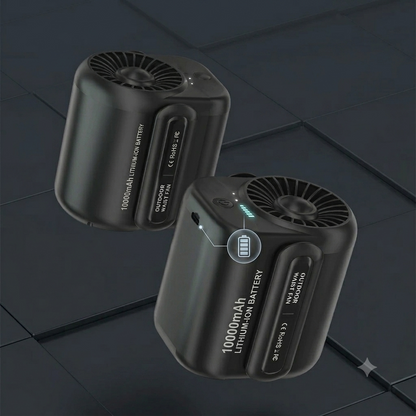 🧊50%off🧊Heavy-Duty 360° Waist Fan | 14,000 RPM Portable Turbo Clip-on Fan & 5000mAh Power Bank | Waterproof, Drop-Proof for Outdoor Work, Construction & Hiking