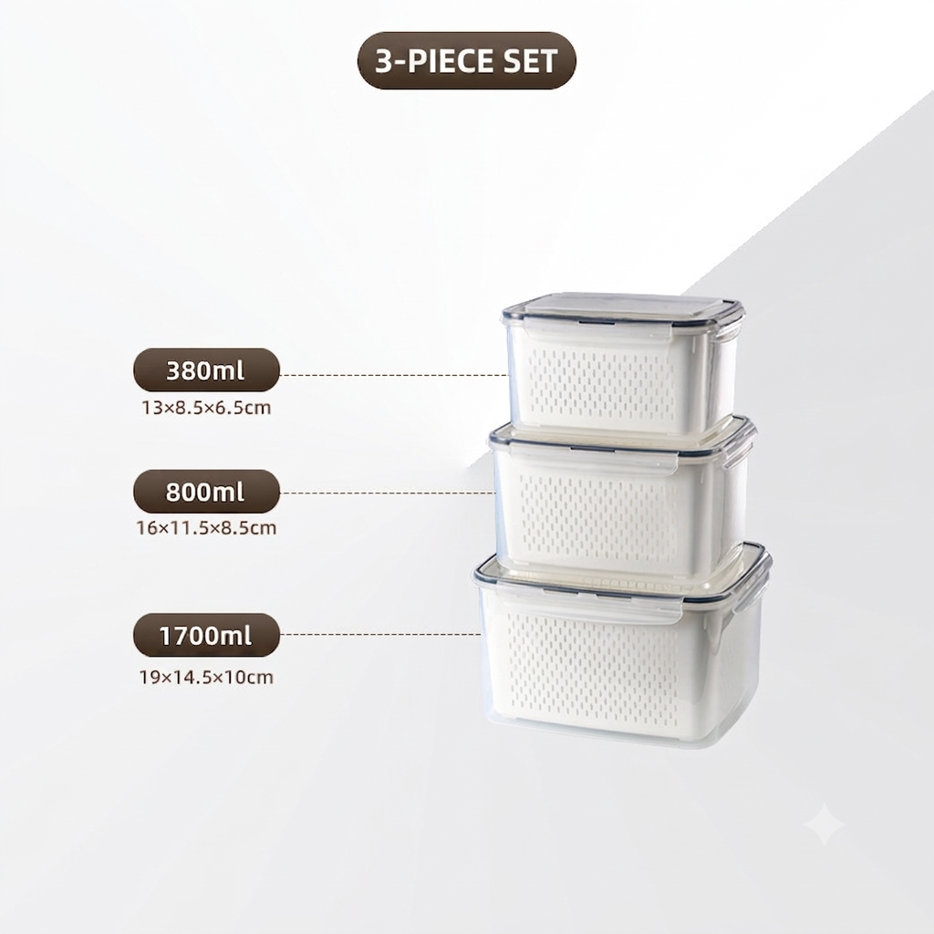 🔥Limited-time 50% off✨Refrigerator Organizer Box - Stackable Fruit Storage Container