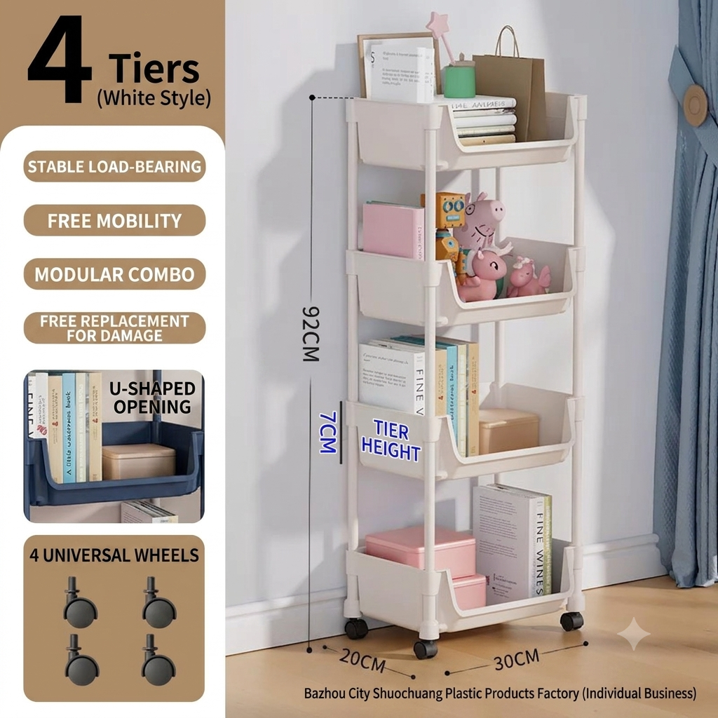 ✨50%off✨Utility Cart with Shelves