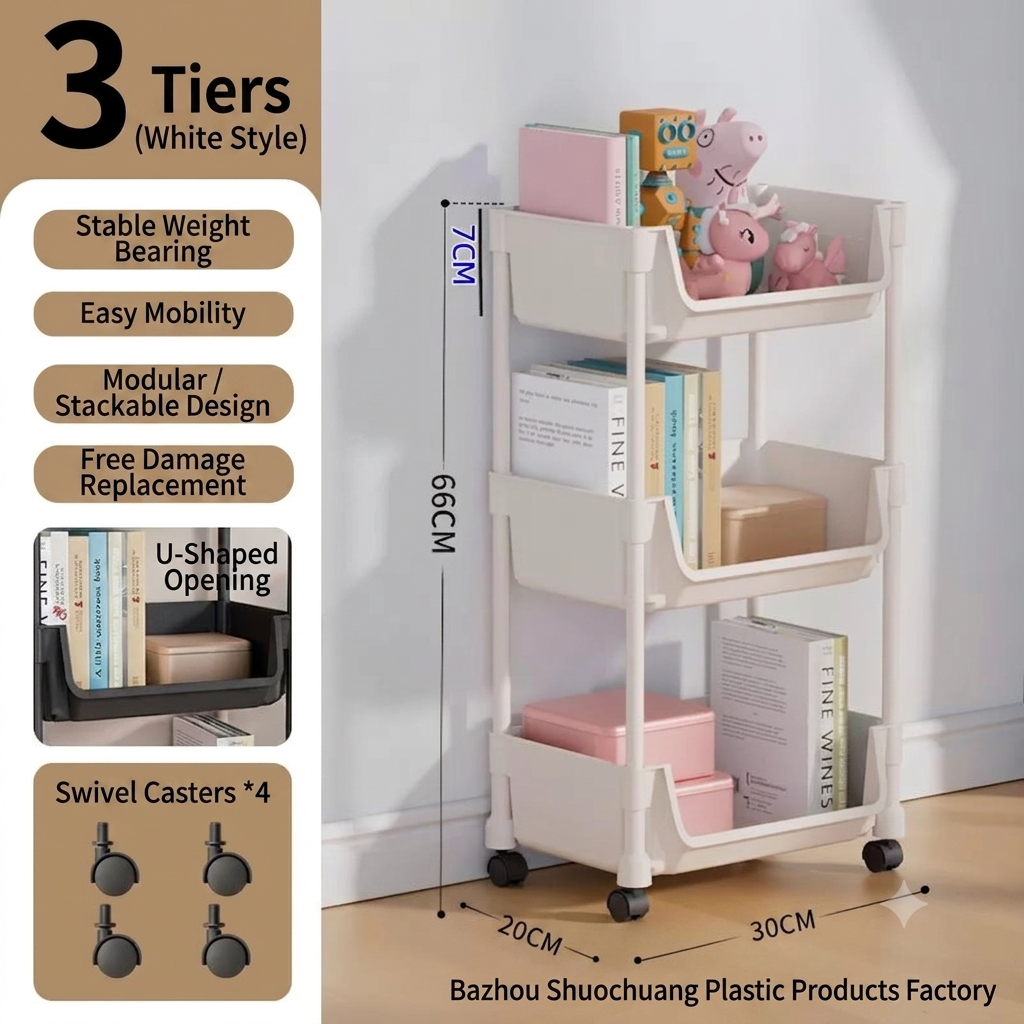 ✨50%off✨Utility Cart with Shelves