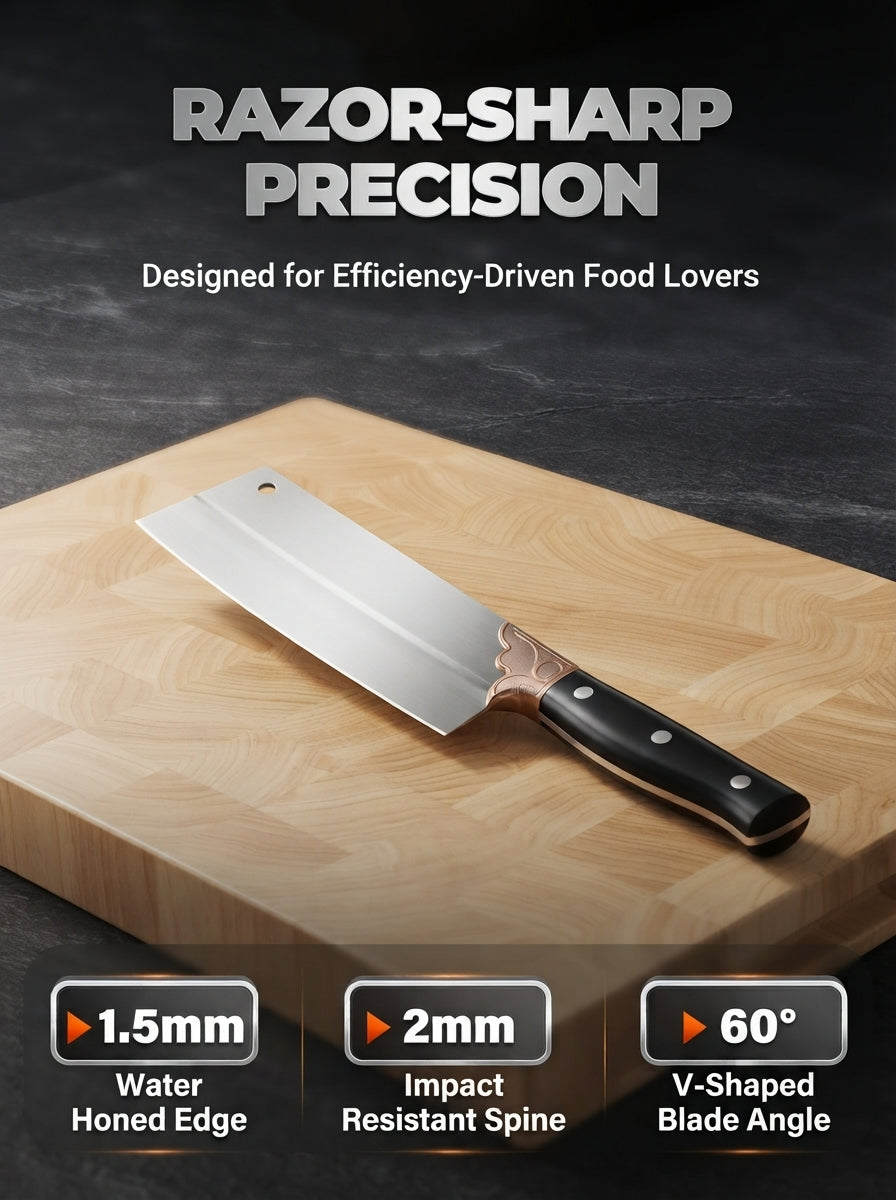 ⚡ 50% off 🔪 Stainless steel dual-purpose kitchen knife (chopping and slicing)