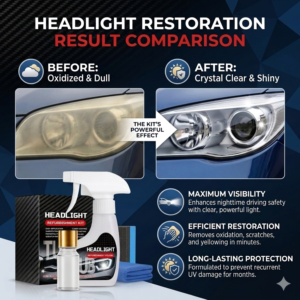 🔥2026 HOT SALE💥Car headlight care and polishing set