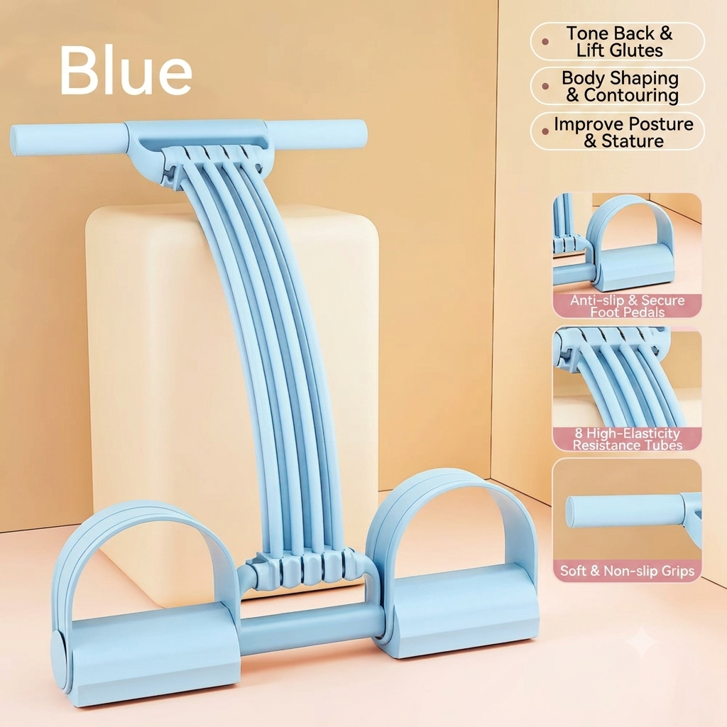 ✨50%off✨Foot Pedal Resistance Band, Home Yoga Stretch Trainer for Full Body Workout & Sit-Up Assistance