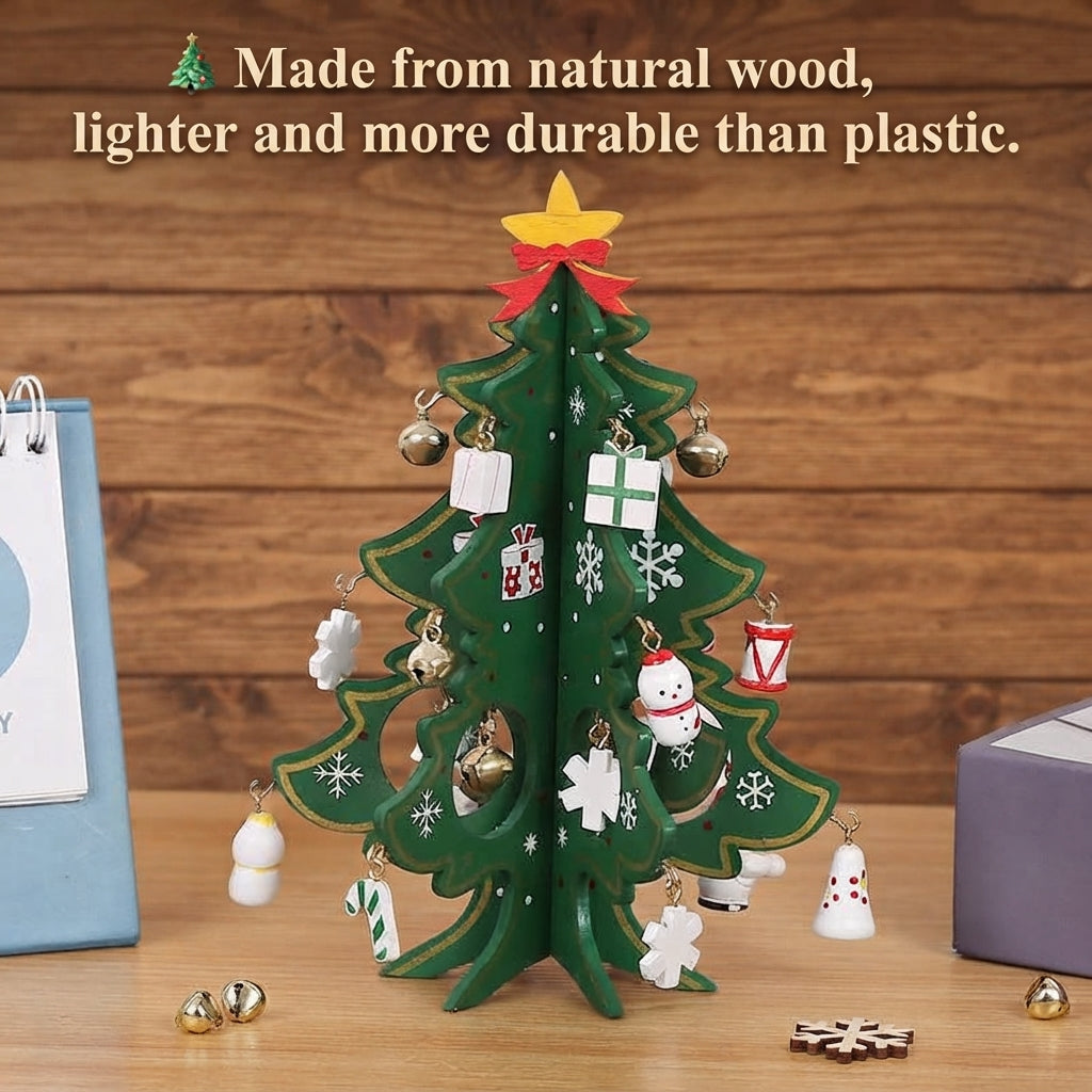 🎄 50% OFF NOW! 🎅 DIY Wooden Christmas Tree Ornament Set