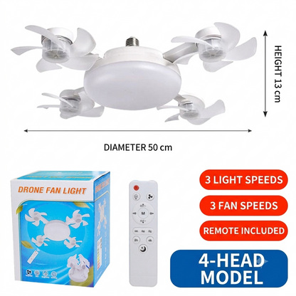 🔥50%off✨E27 Screw-in Foldable Ceiling Fan Light