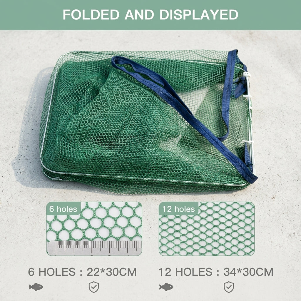 🦐🦀Automatic Foldable Fish Catcher – The Smart Trap for Bigger Catches! 🎣✨